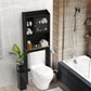 Toilet Space Saver Organization Wood Storage Cabinet For Home, Bathroom - Espresso