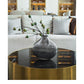 Silver Striped Glass Vase Flower Arrangement Hydroponic Accessories