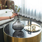 Silver Striped Glass Vase Flower Arrangement Hydroponic Accessories