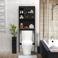 Toilet Space Saver Organization Wood Storage Cabinet For Home, Bathroom - Espresso