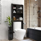 Toilet Space Saver Organization Wood Storage Cabinet For Home, Bathroom - Espresso